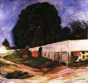 Edvard Munch Summer Night at Aasgaardstrand oil on canvas
